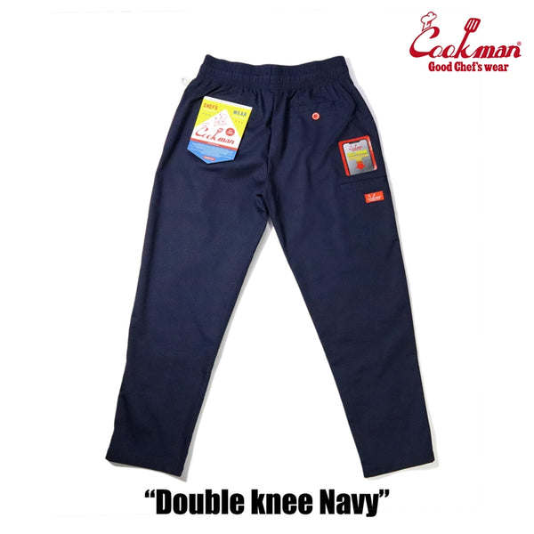 Cookman Chef Pants - Double Knee Ripstop : Navy