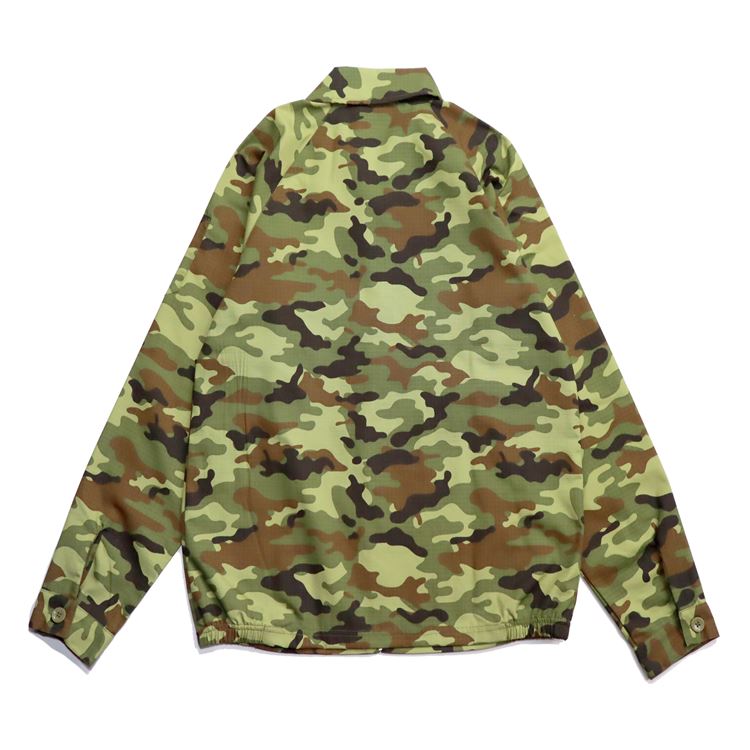 Cookman Delivery Jacket - Ripstop : Woodland Camo Green