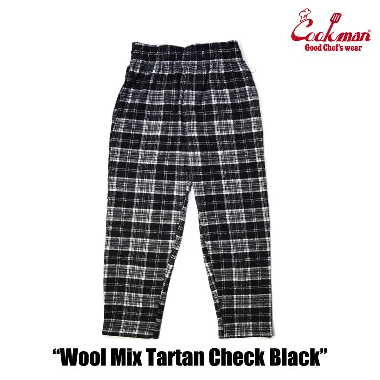 Cookman Chef Pants - Wool Mix Tartan : Black