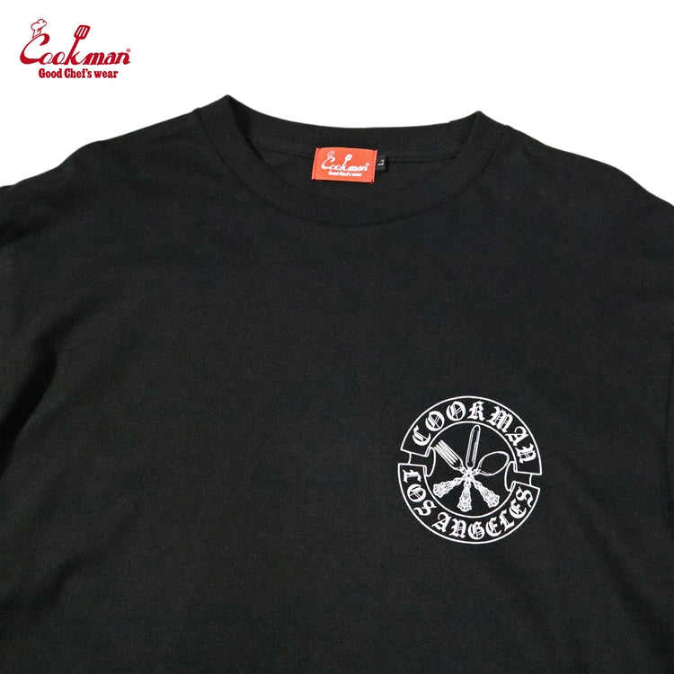 Cookman Long Sleeve Tees - Cutlery : Black