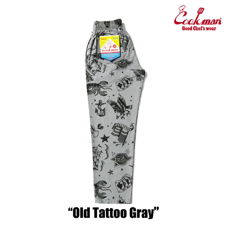 Cookman Chef Pants - Old Tattoo : Gray