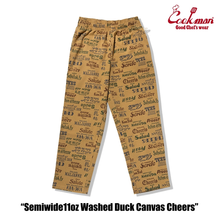 Cookman Chef Pants Semiwide -  Washed Duck Canvas Cheers