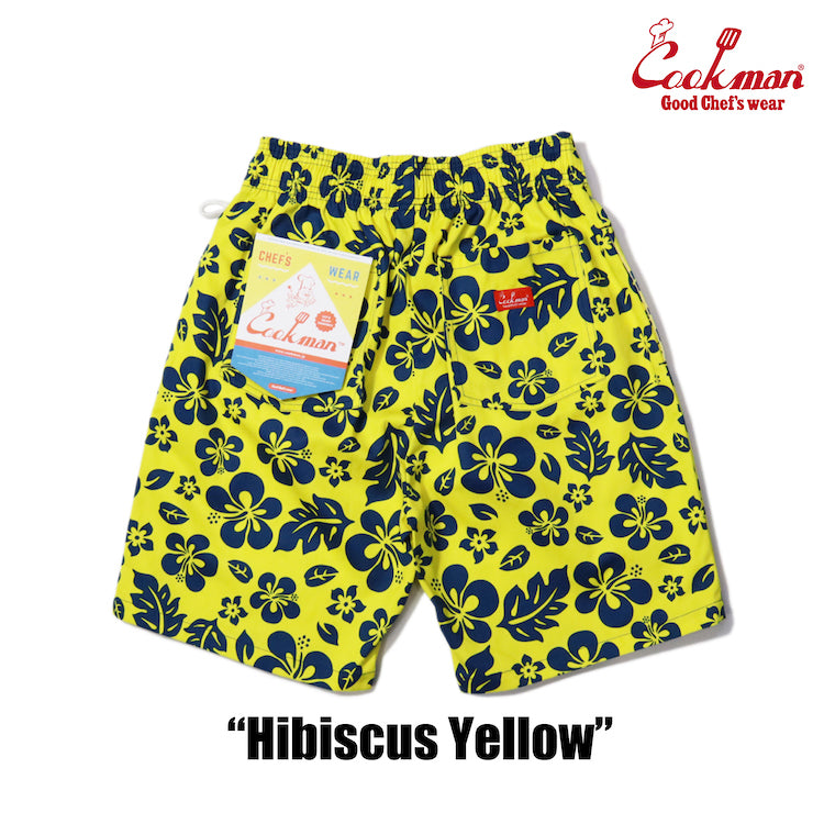 Cookman Chef Short Pants - Hibiscus : Yellow