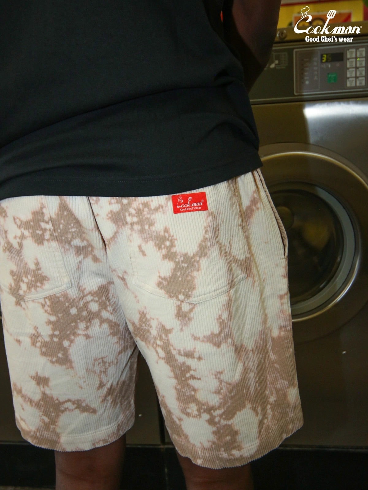 Chef Short Pants - Corduroy Bleach : Beige