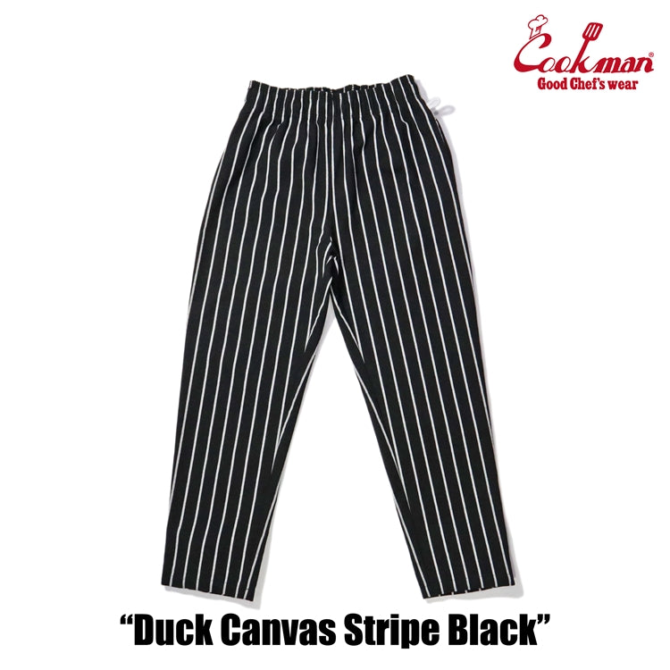 Cookman Chef Pants - Duck Canvas Stripe : Black