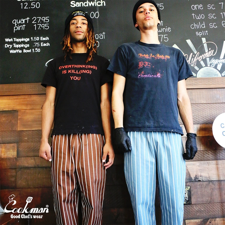 Cookman Chef Pants - Stripe : Sequoia Brown