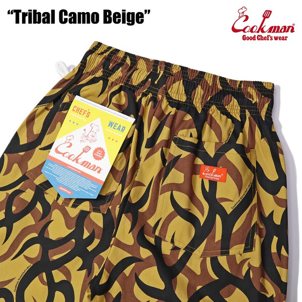 Cookman Chef Short Pants - Tribal Camo : Beige