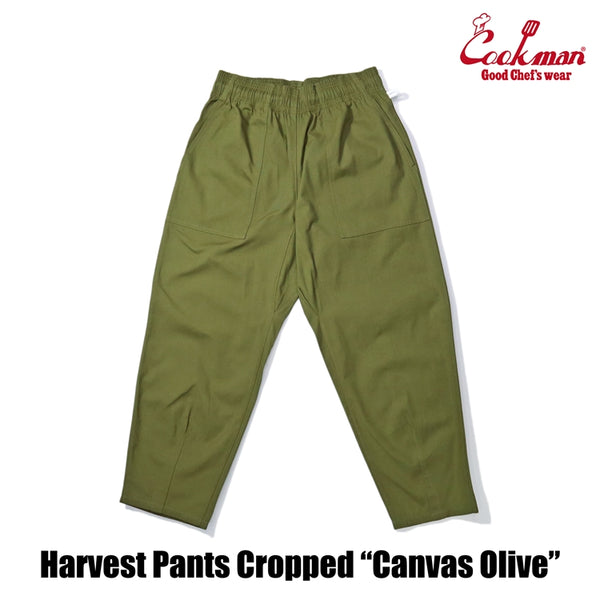 Cookman Harvest Pants Cropped Canvas - Olive