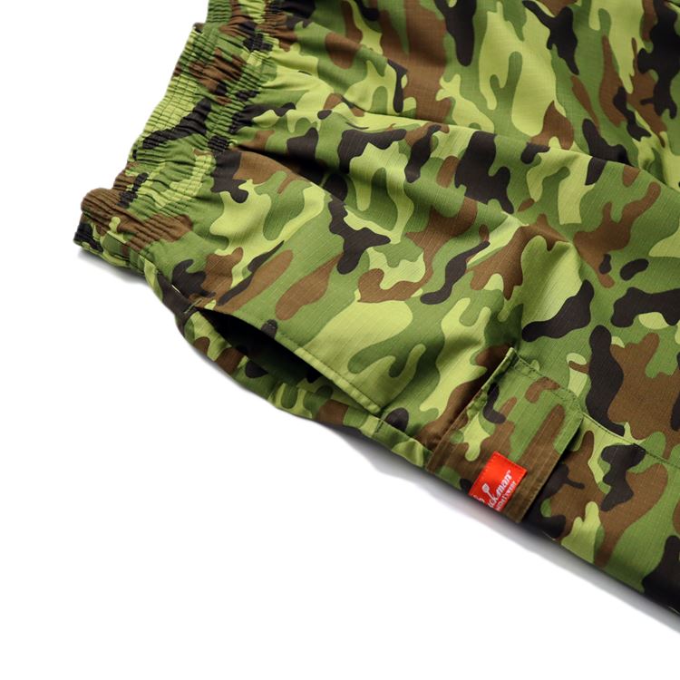 Cookman Chef Short Pants Cargo - Ripstop : Woodland Camo Green