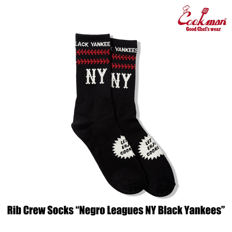 Cookman Rib Crew Socks - Negro Leagues : NY Black Yankees