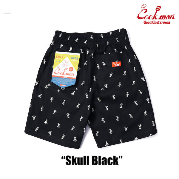 Cookman Chef Short Pants - Skull  : Black