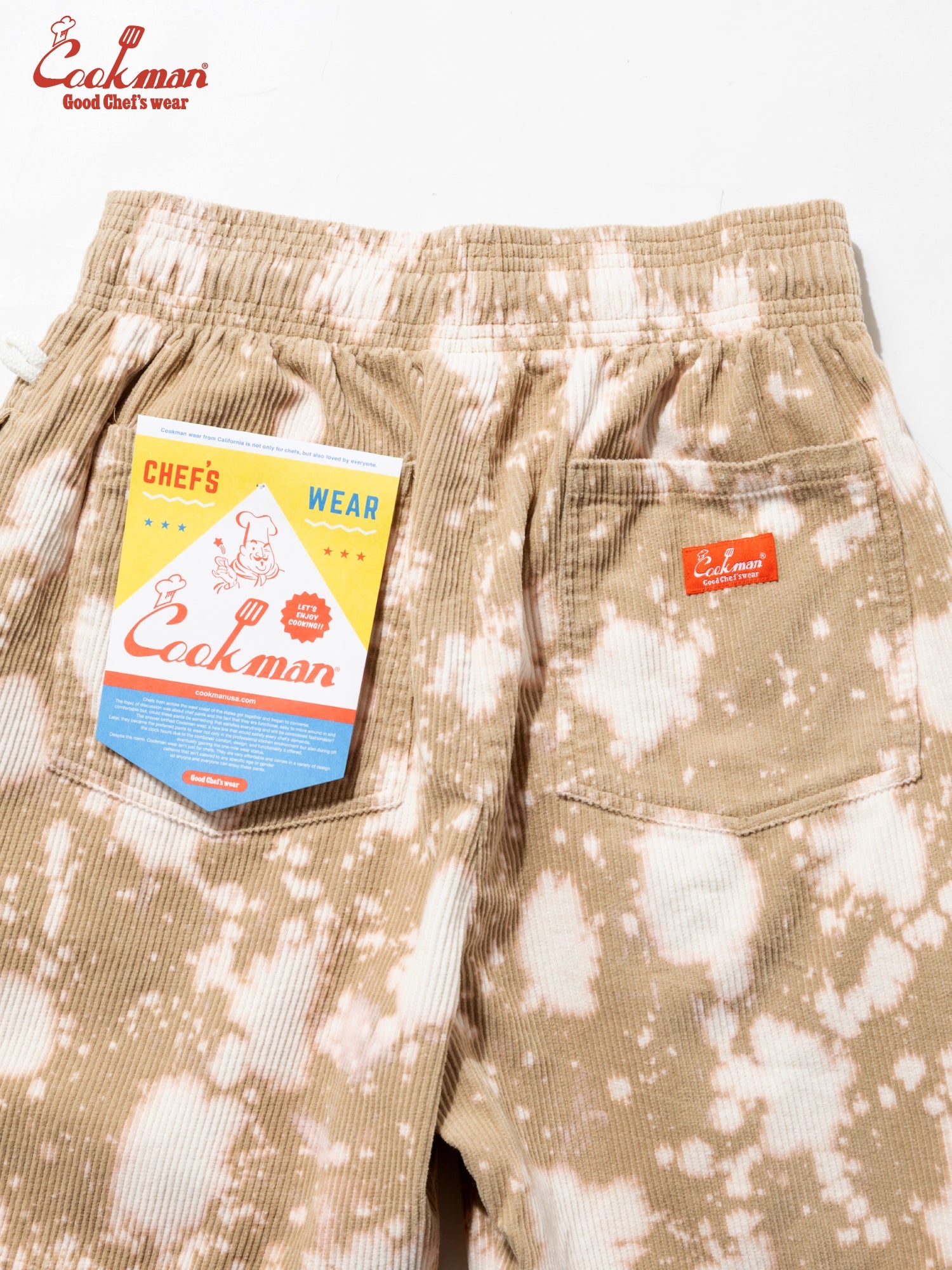 Chef Short Pants - Corduroy Bleach : Beige
