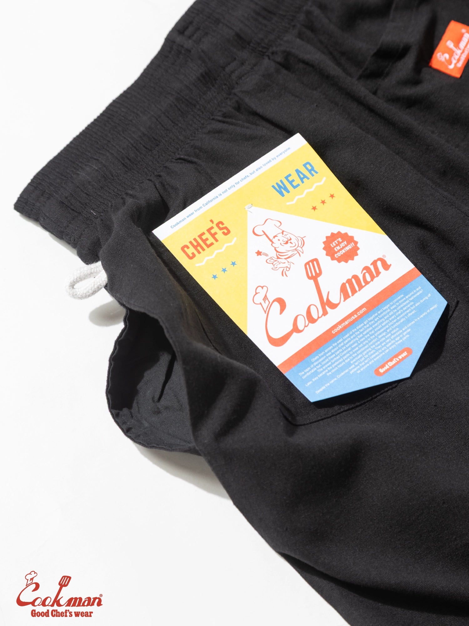 Chef Short Pants - Linen : Black