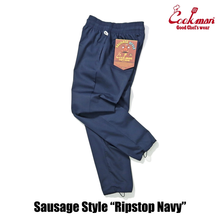 Cookman Chef Pants - Sausage Style Ripstop : Navy