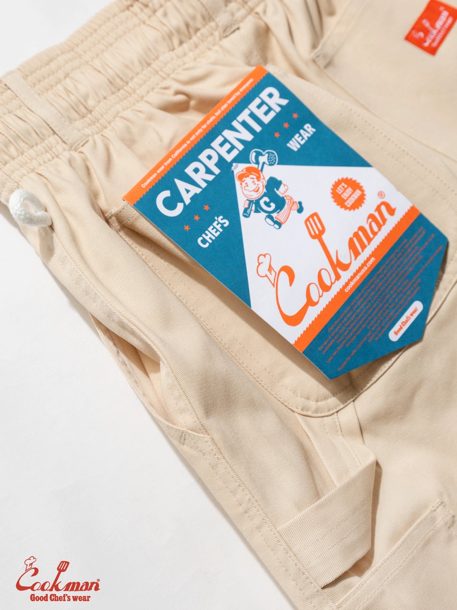 Carpenter's Pants Short : Heavy twill - Cream