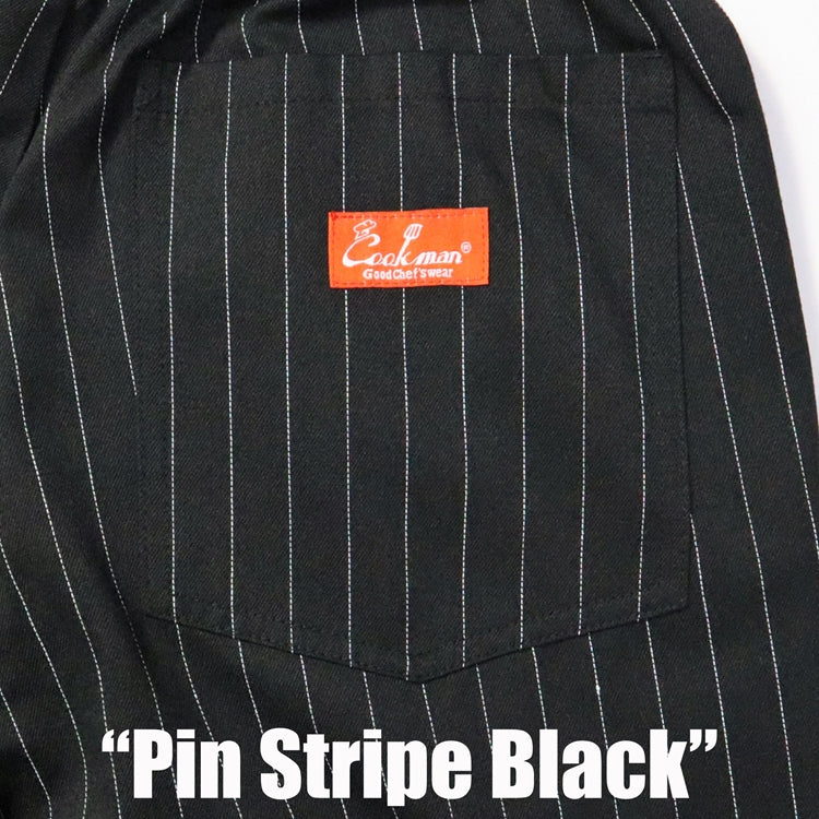 Cookman Chef Pants - Pin Stripe : Black