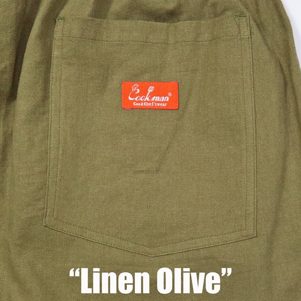 Cookman Chef Pants - Linen : Olive