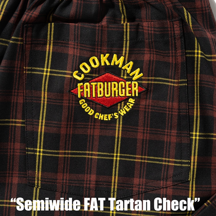 Cookman Chef Pants Semiwide : FAT Tartan Check