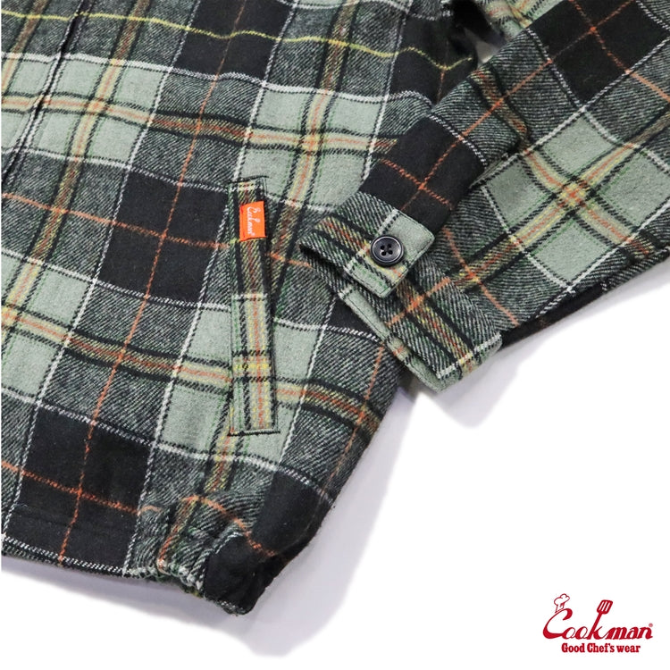 Cookman Delivery Jacket - Woolmix Tartan : Canadian Black