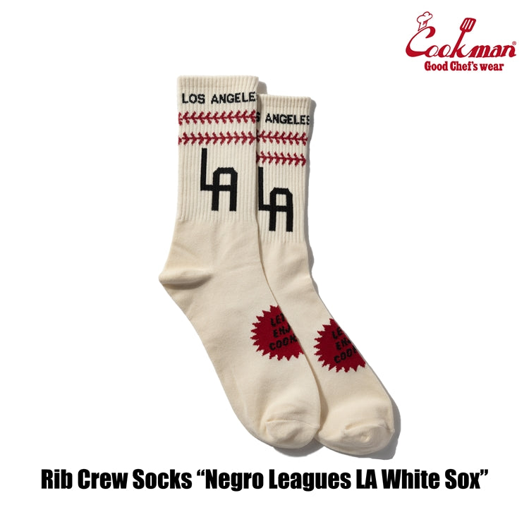 Cookman Rib Crew Socks - Negro Leagues : LA White Sox