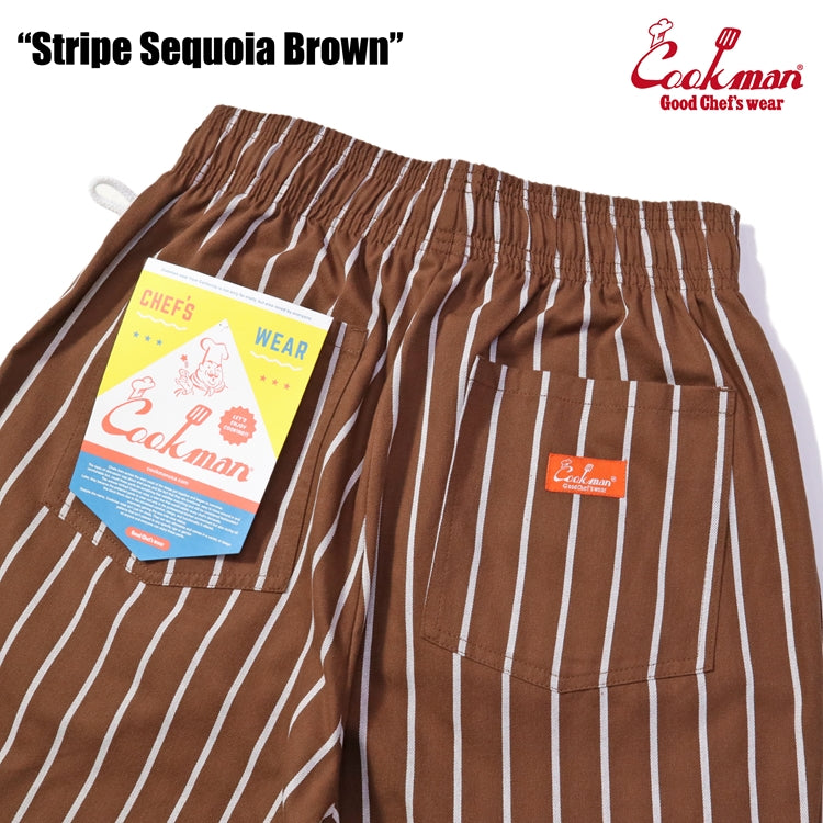 Cookman Chef Pants - Stripe : Sequoia Brown