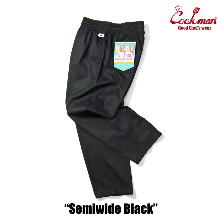 Cookman Chef Pants Semiwide : Black