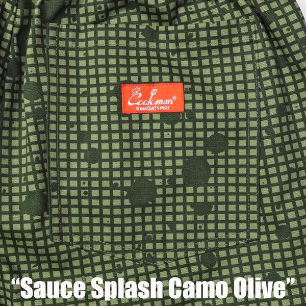 Cookman Chef Pants - Sauce Splash Camo : Olive