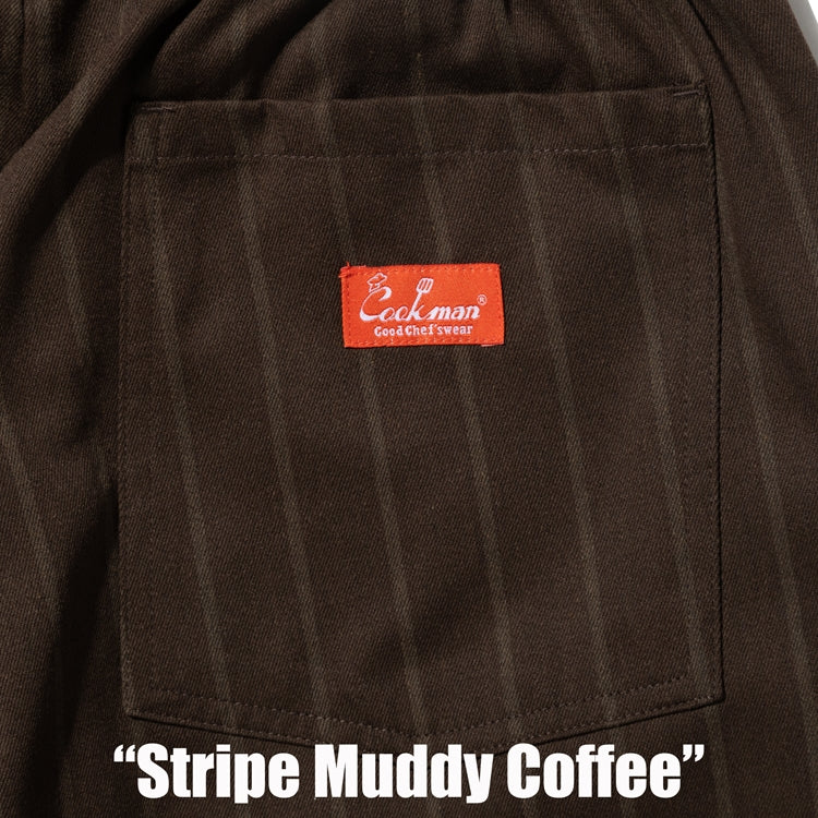 Cookman Chef Pants - Stripe Muddy Coffee
