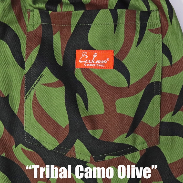 Chef Short Pants - Tribal Camo : Olive