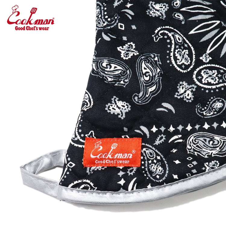 Cookman Oven Mitt - Paisley : Black