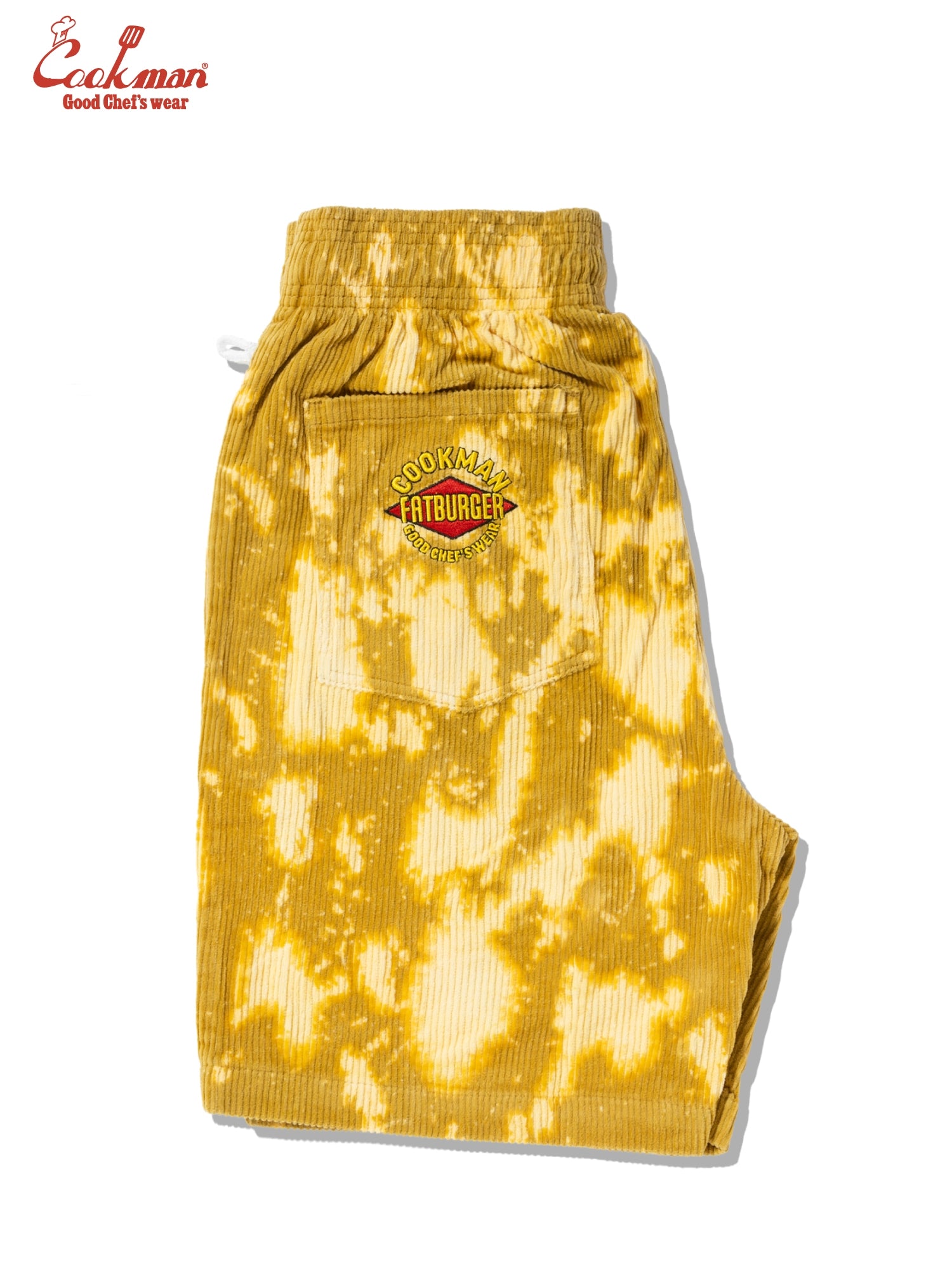 Chef Short Pants - Corduroy : FAT  Bleach Yellow