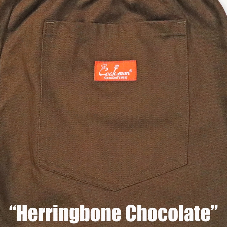 Cookman Chef Pants - Herringbone : Chocolate