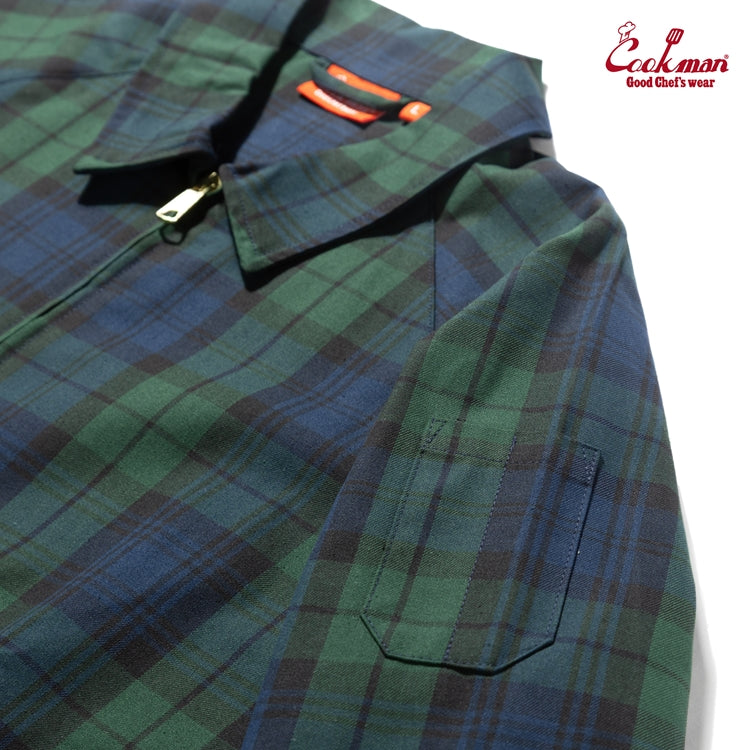 Cookman Delivery Jacket - Woven Black Watch Plaid