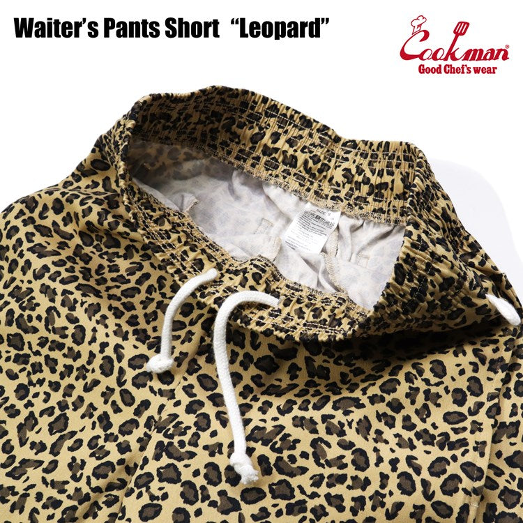 Cookman Waiter's Short Pants (stretch) - Leopard