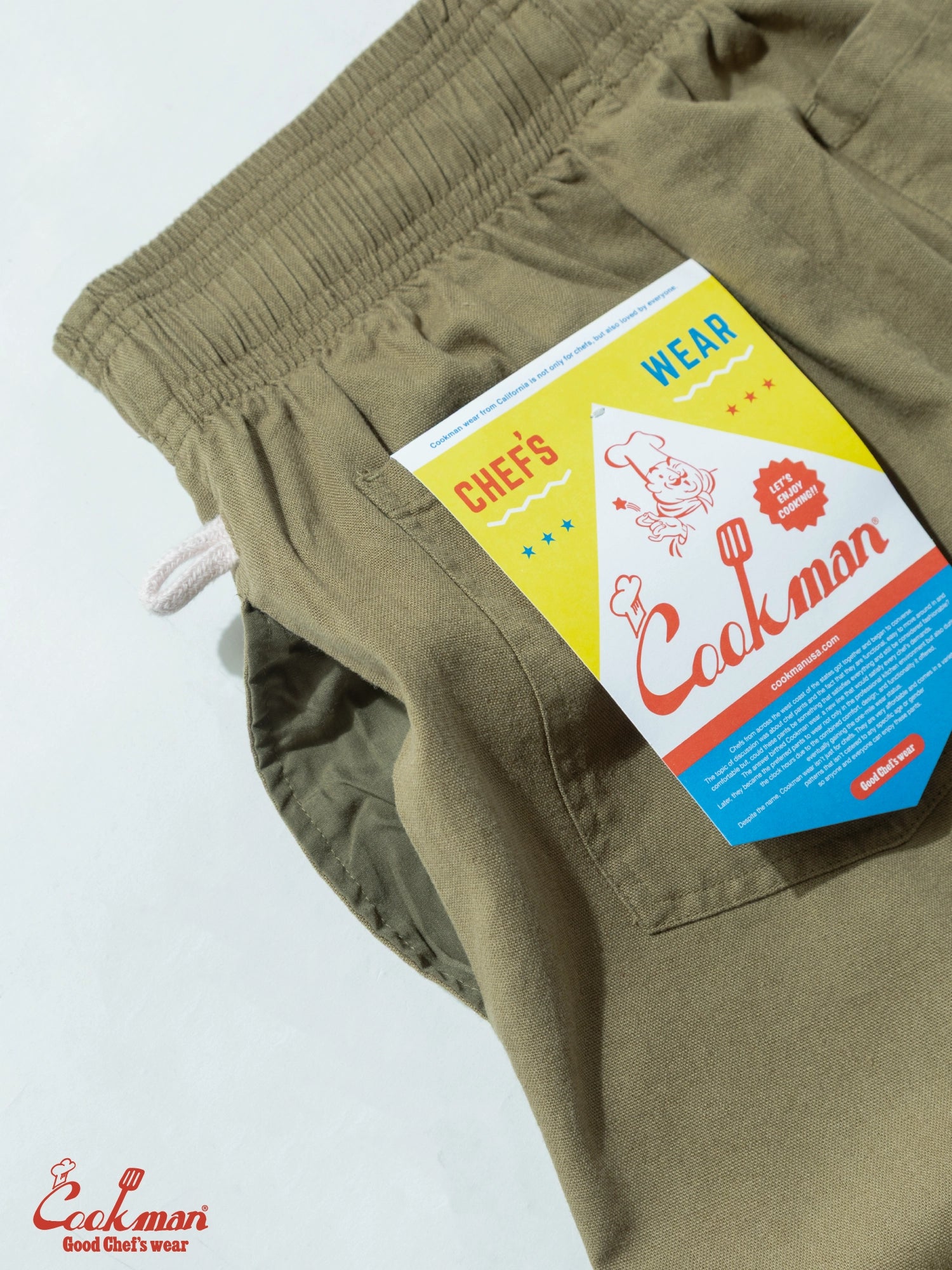 Chef Short Pants - Linen : Olive
