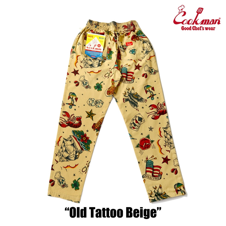 Cookman Chef Pants - Old Tattoo : Beige