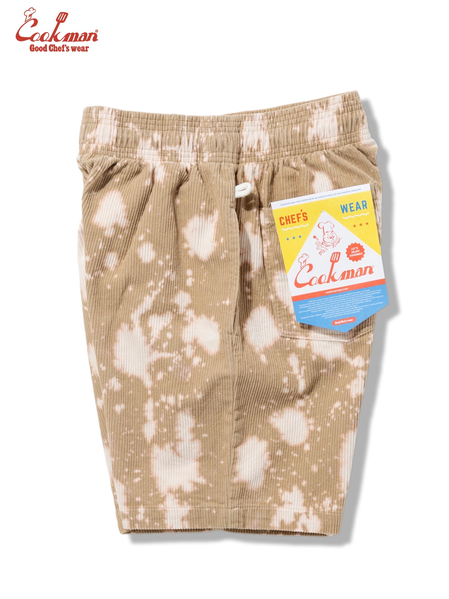 Chef Short Pants - Corduroy Bleach : Beige