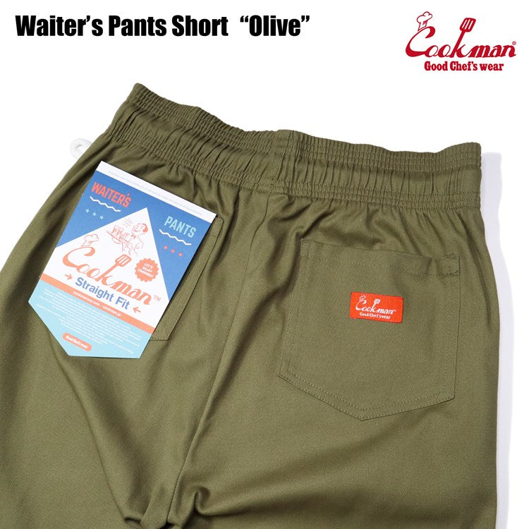 Cookman Waiter's Short Pants (stretch) : Olive