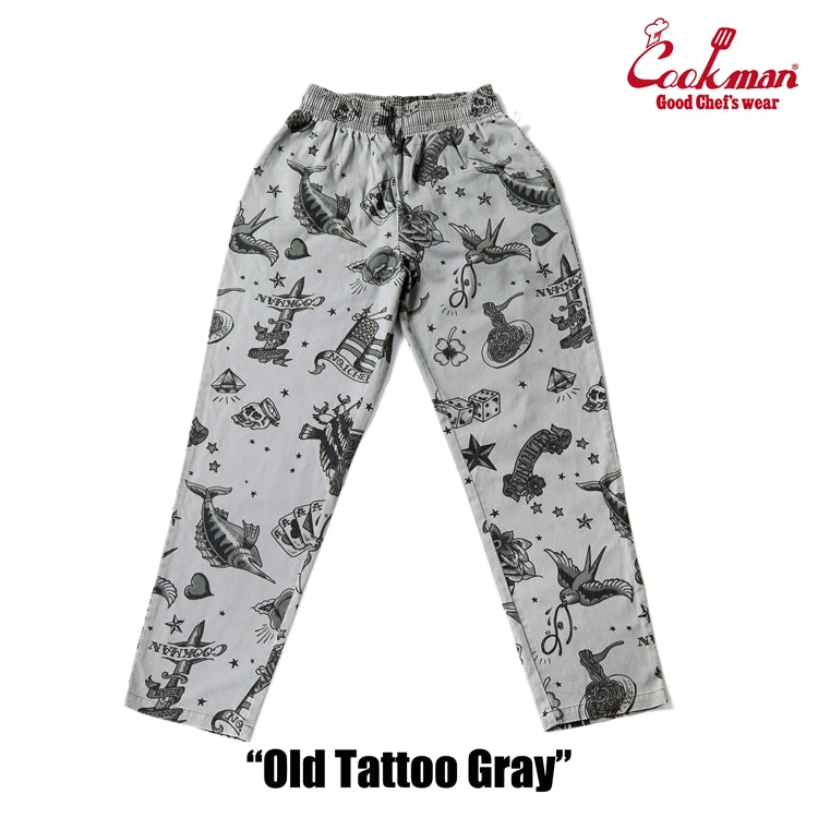 Cookman Chef Pants - Old Tattoo : Gray