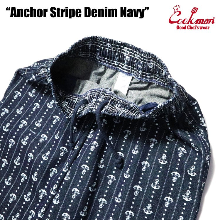 Cookman Chef Pants - Anchor Stripe Denim (All Sales Are Final)