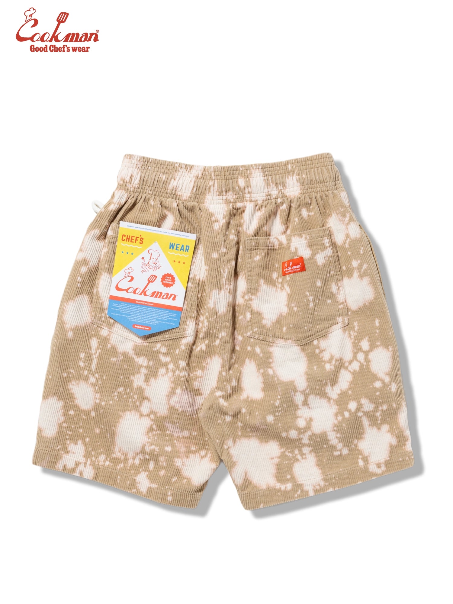 Chef Short Pants - Corduroy Bleach : Beige