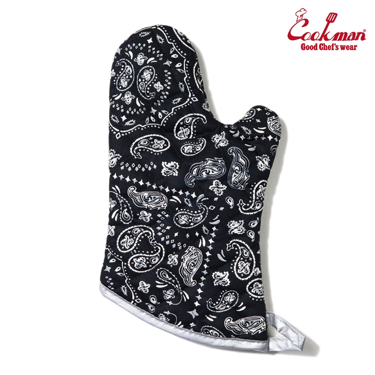 Cookman Oven Mitt - Paisley : Black