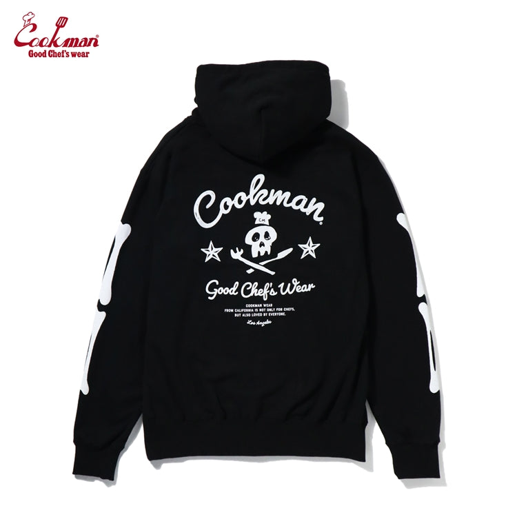 Cookman Zip-up Hoodie - Skull : Black