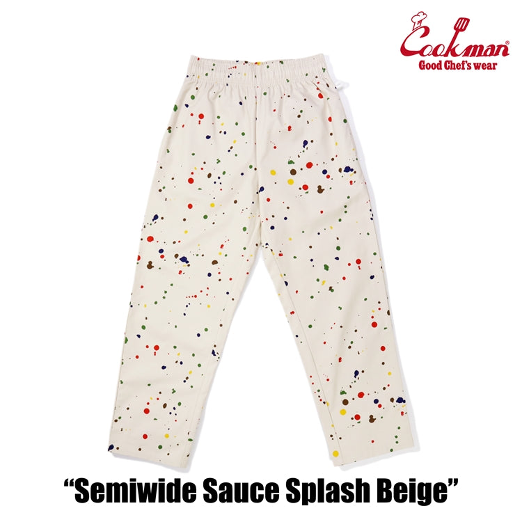 Cookman Chef Pants Semiwide -  Sauce Splash : Beige