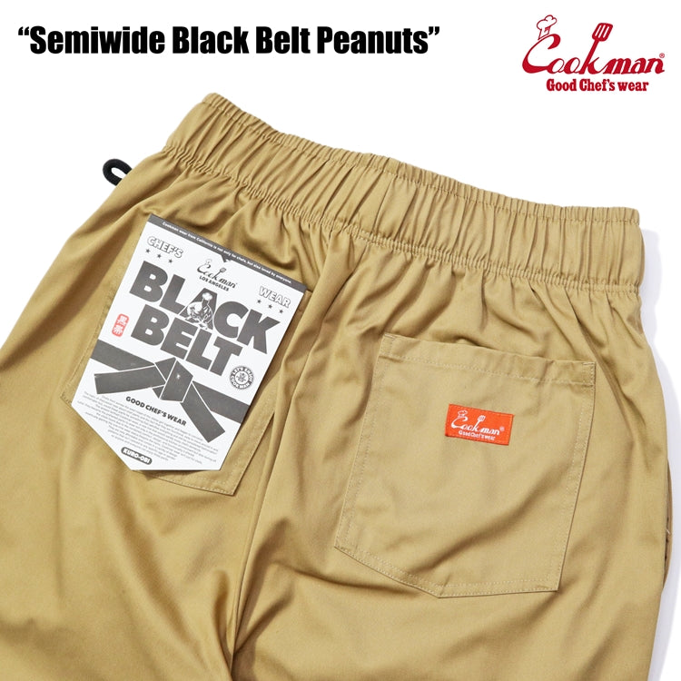 Cookman Chef Pants Semiwide - Black Belt : Peanuts