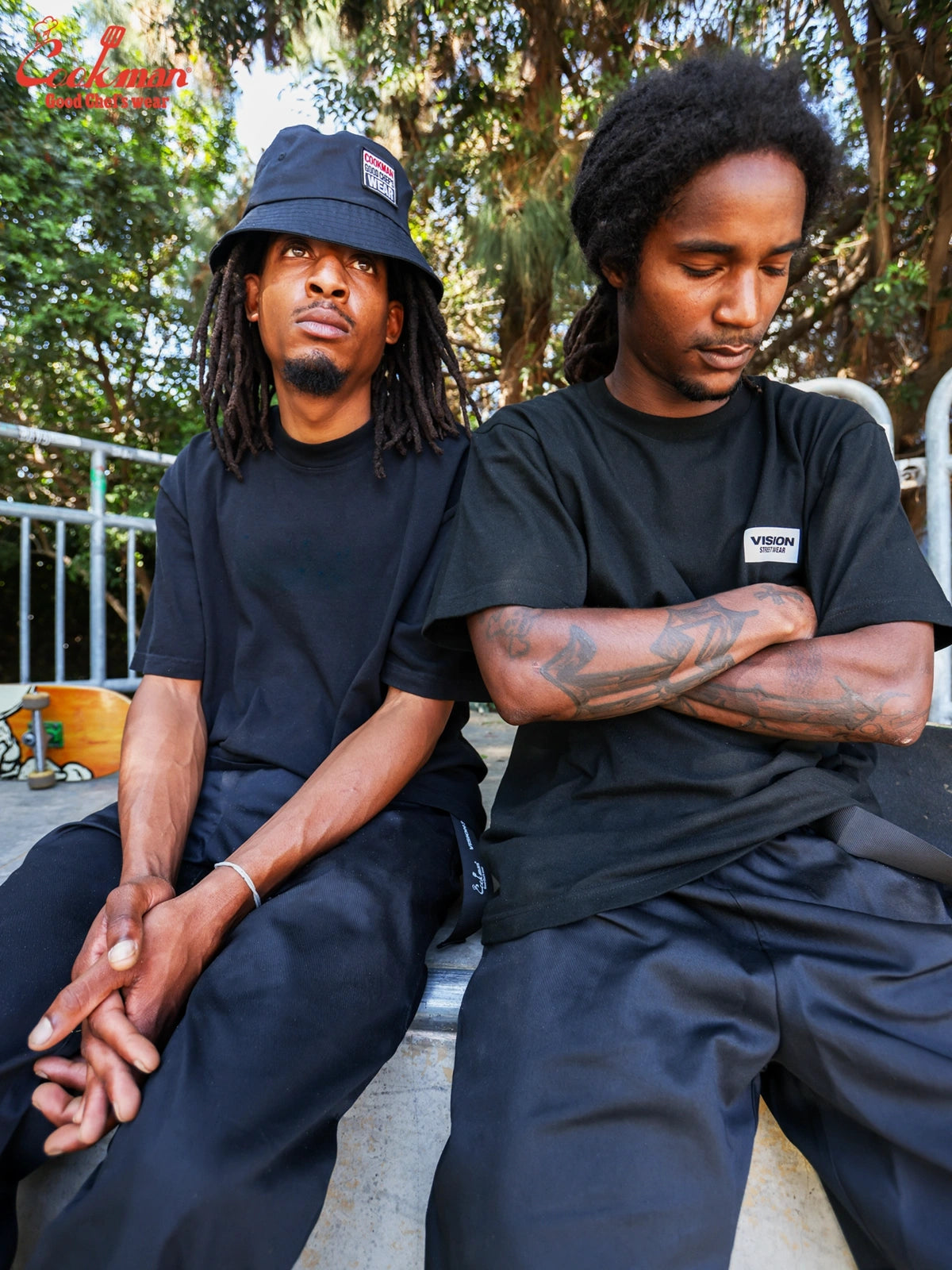 Chef Pants Semiwide Black Belt  - Vision : Black