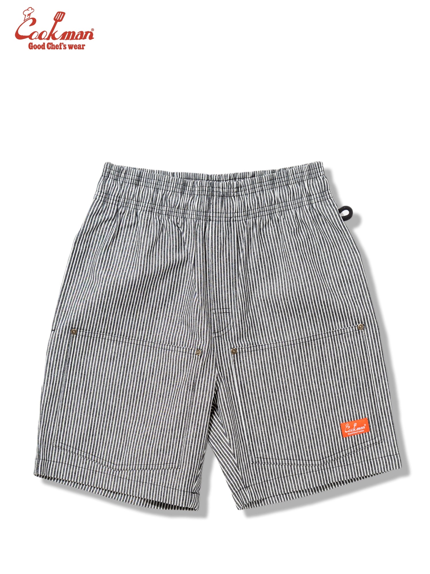 Chef Short Pants Front Pocket - Hickory : Black