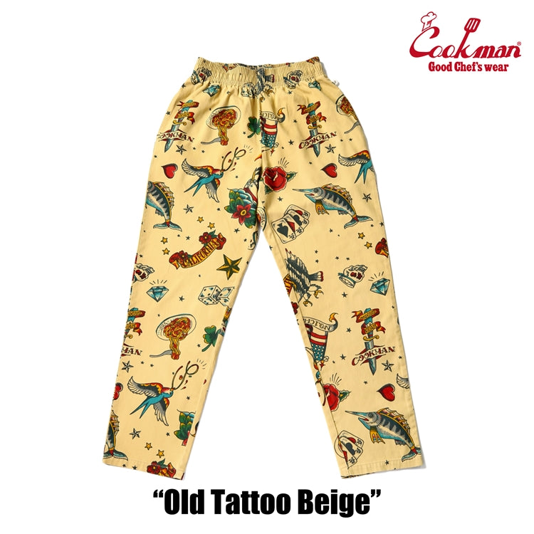 Cookman Chef Pants - Old Tattoo : Beige