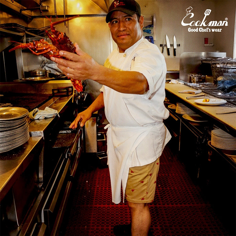 Cookman Chef Short Pants Embroidery - Lobster :  Beige