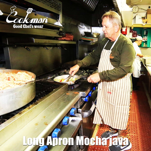 Cookman Long Apron - Mocha java